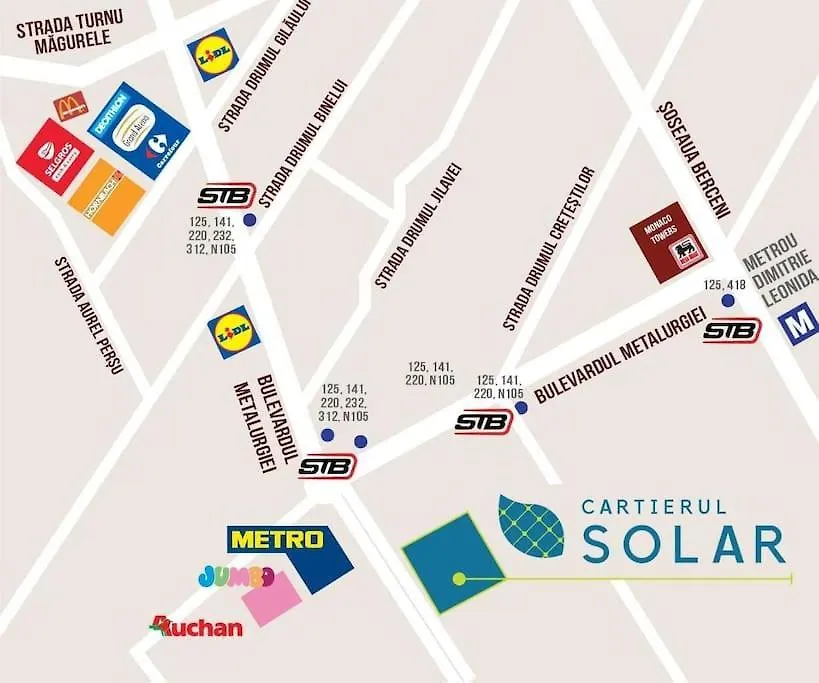 בוקרשט Apartment Solar 50, Private Parking, 2 Bedroom 0*,  רומניה
